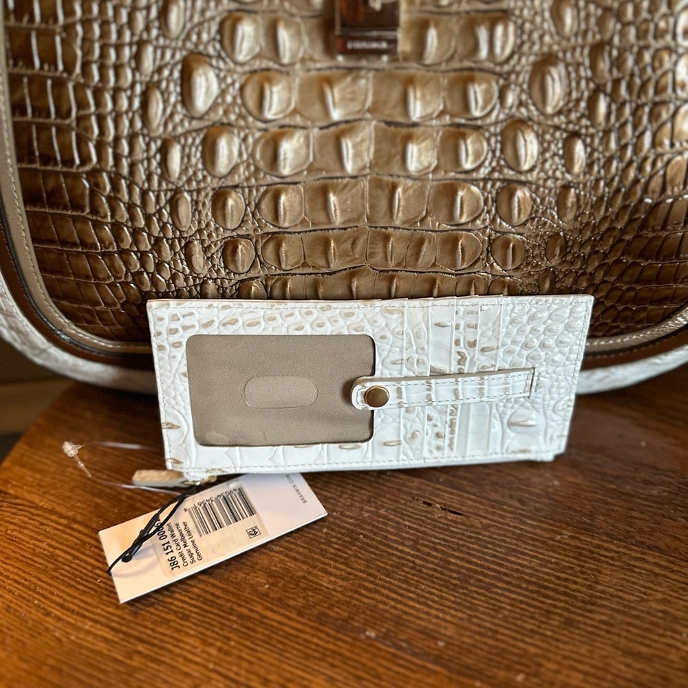 Brahmin Johanna Cappuccino Shoreham Shoulder Bag NWOT  & Wallet NWT - Picture 14 of 16